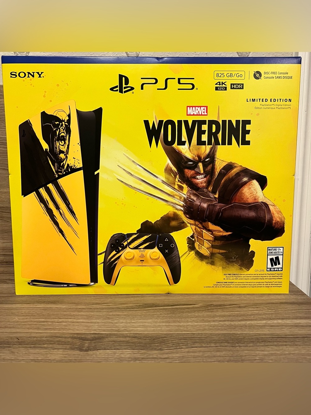 PlayStation 5 Digital Edition – Marvel’s Wolverine Battle Yellow Limited Edition